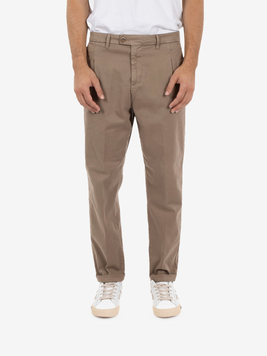 Rio trousers in mud gabardine