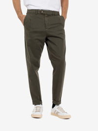 Pantaloni Rio in gabardina militare