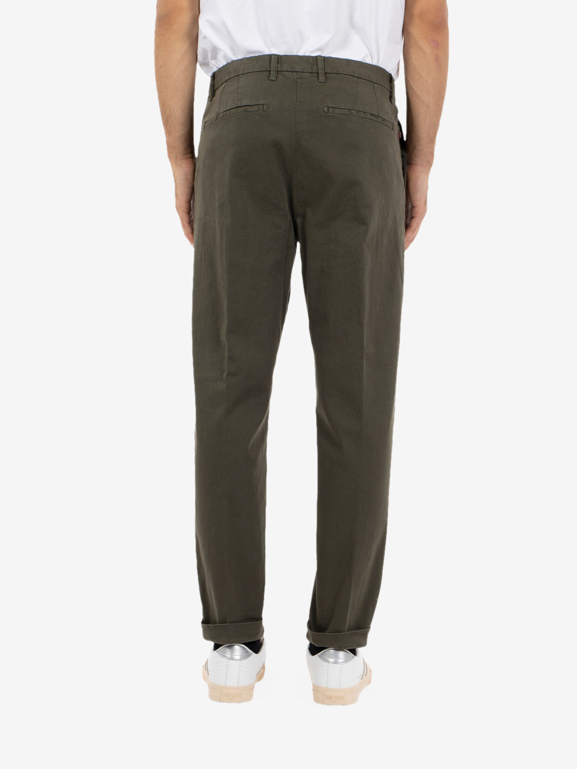 Pantaloni Rio in gabardina militare