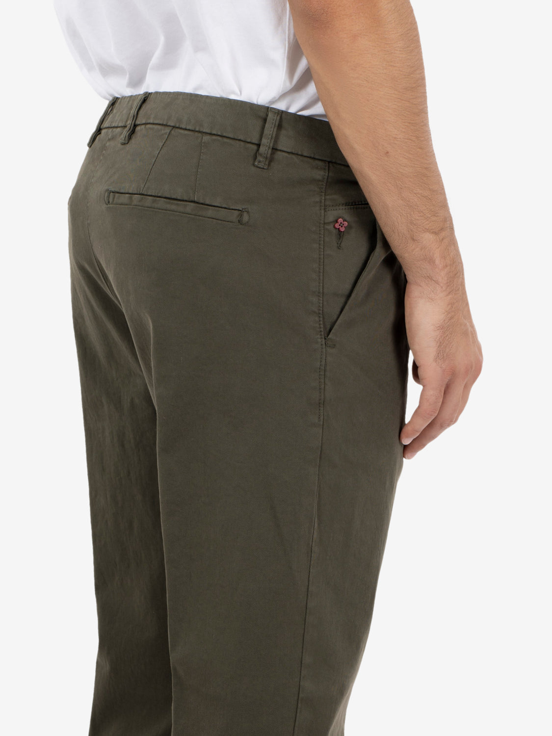 Pantaloni Rio in gabardina militare