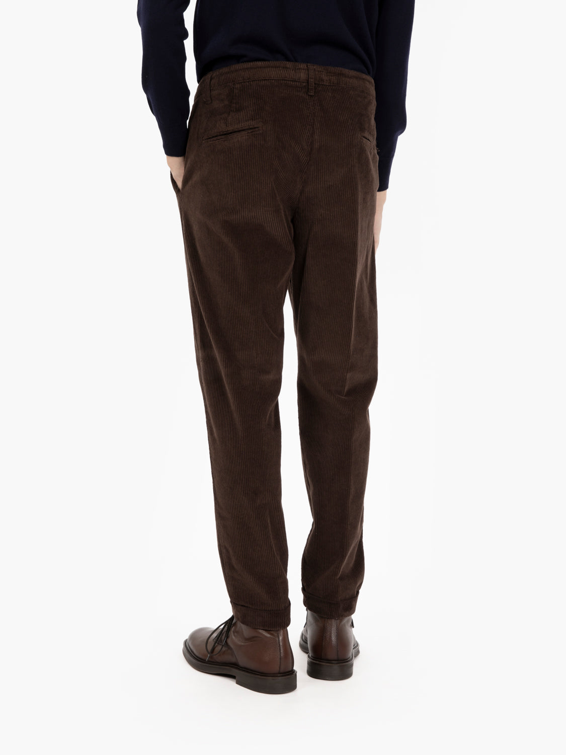 Rio trousers in dark velvet