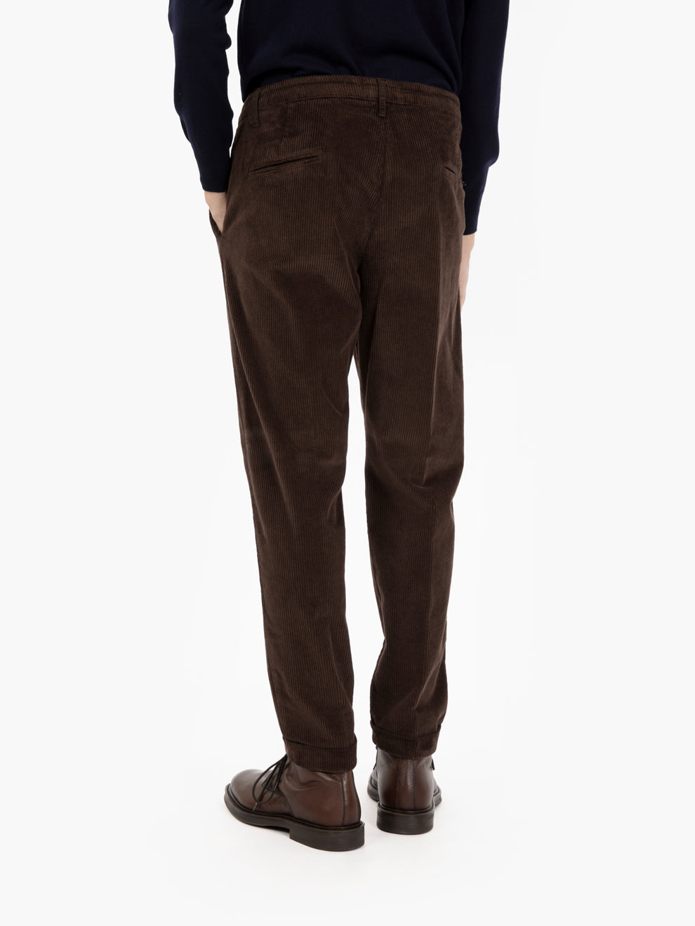 Rio trousers in dark velvet