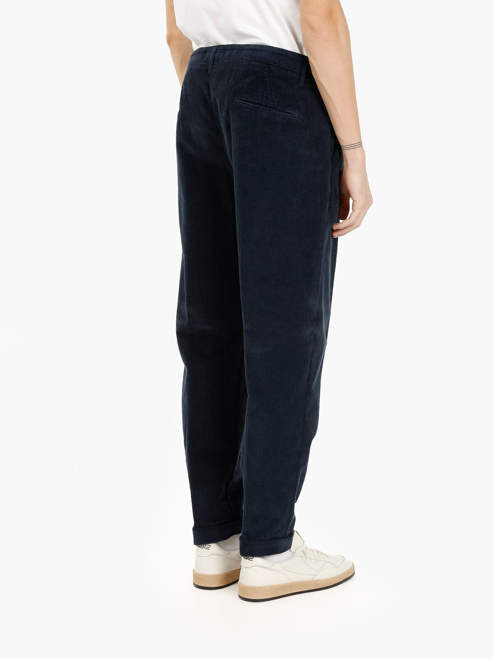 Pantaloni Rio in velluto navy