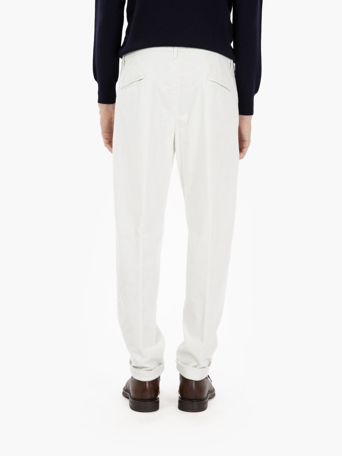 Rio trousers in cream velvet