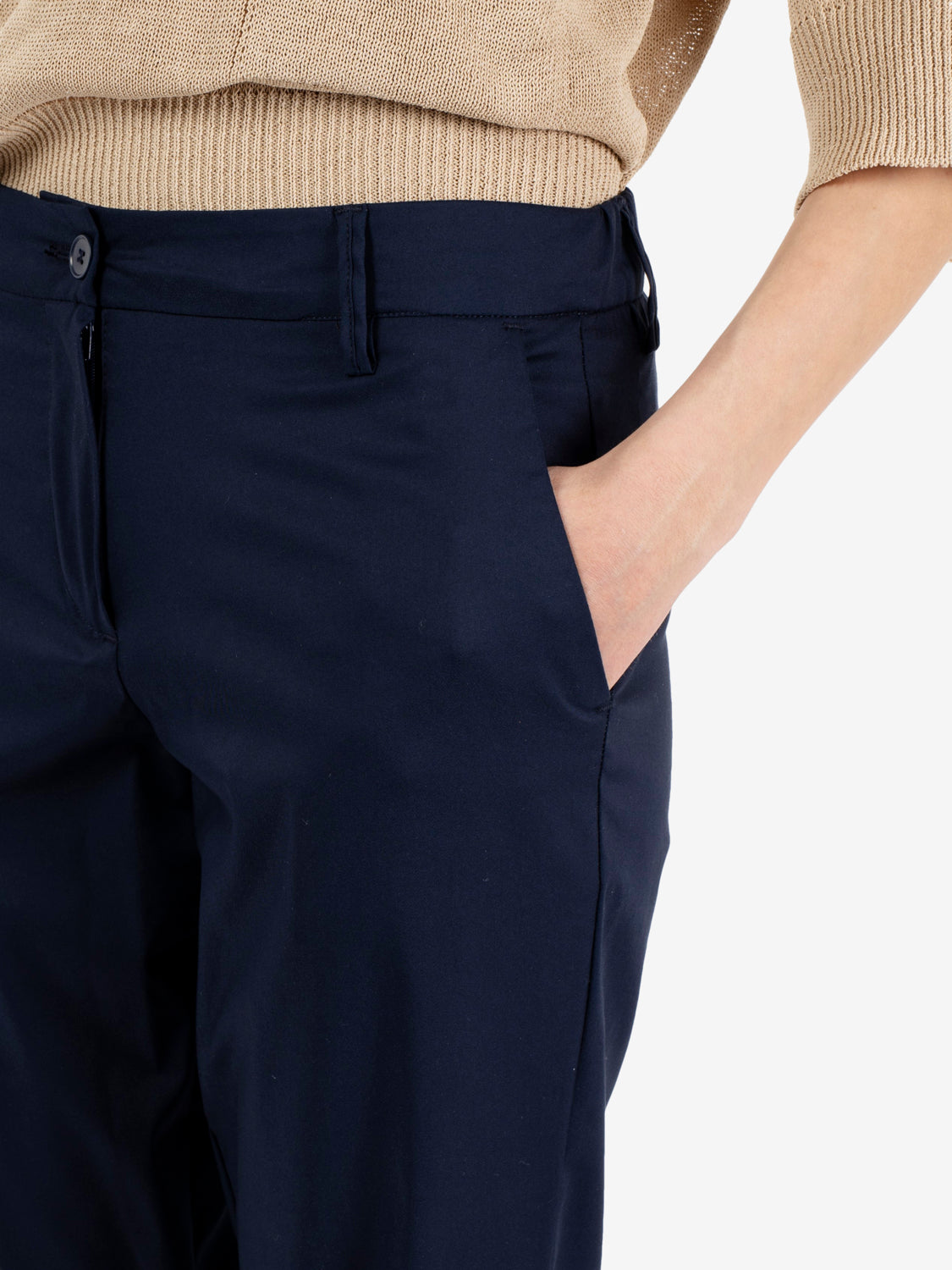 Pantaloni straight Iris blu iris