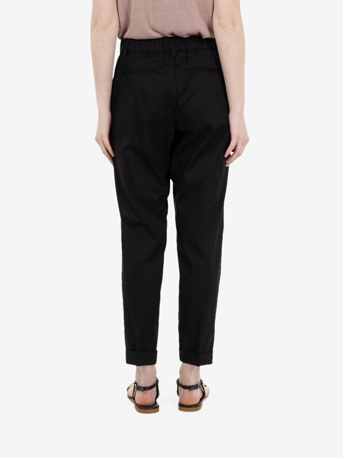 Pantaloni straight Iris neri