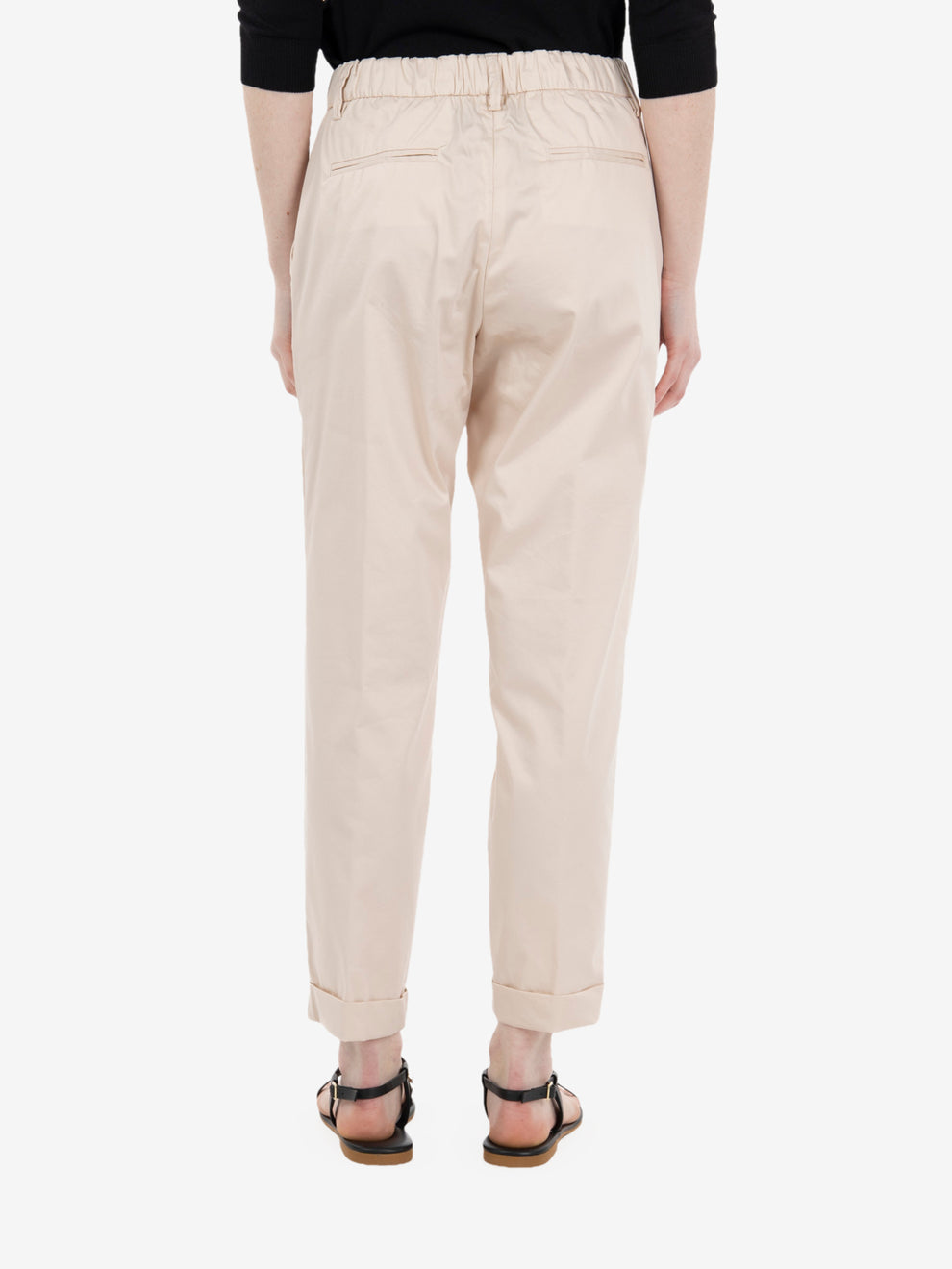 Iris sand straight trousers