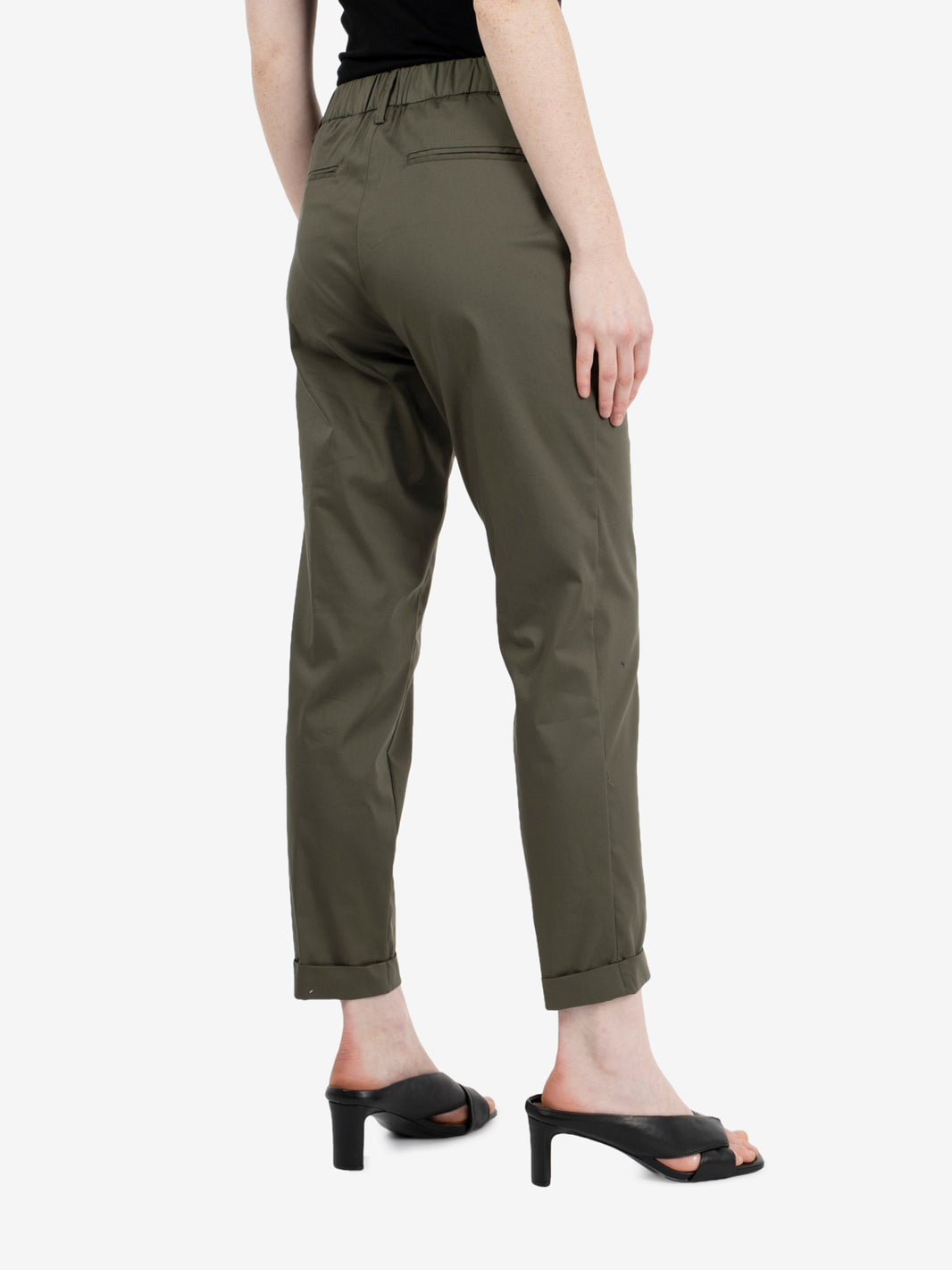 Pantaloni straight Iris verdi