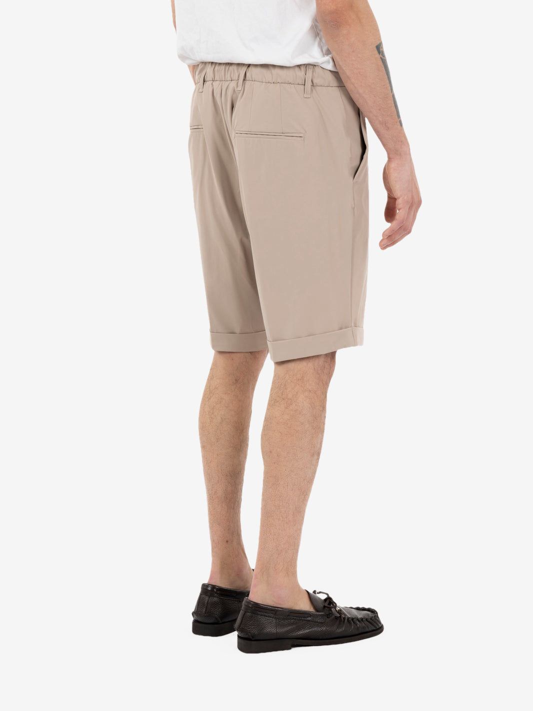 Bermuda in tela Aristide beige