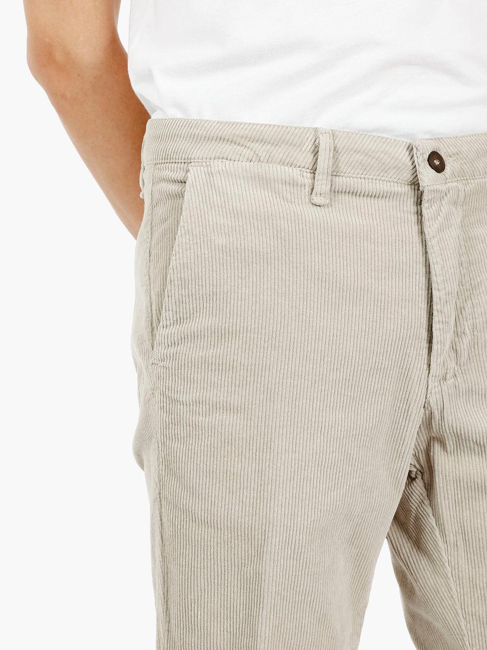 Pantaloni Vienna in velluto beige