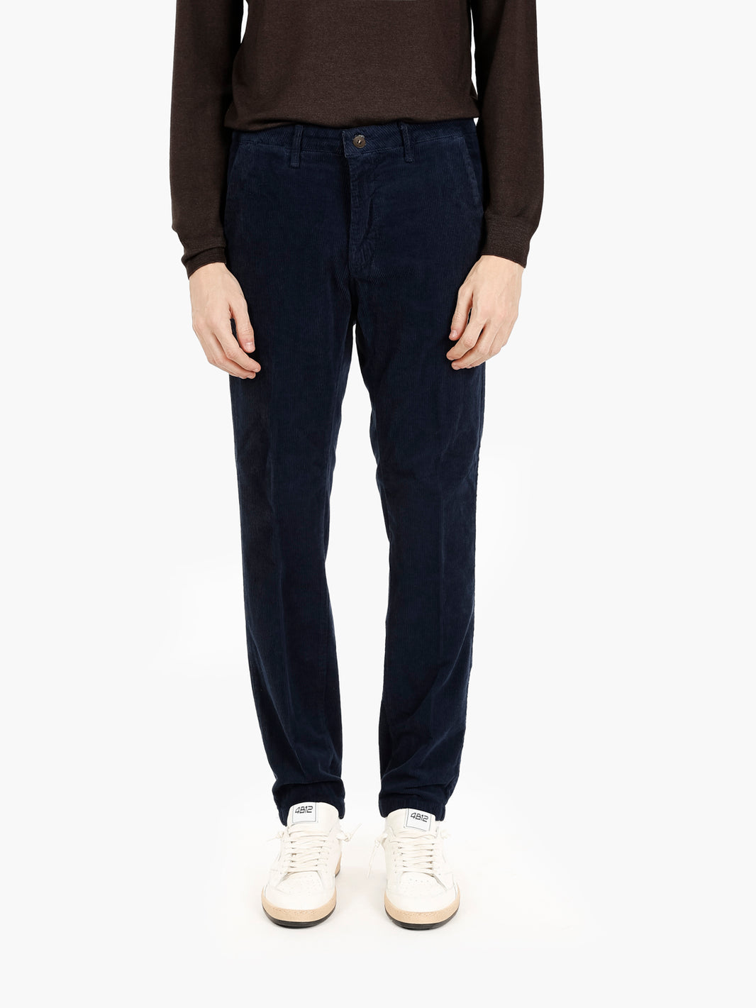 Pantaloni Vienna in velluto blu