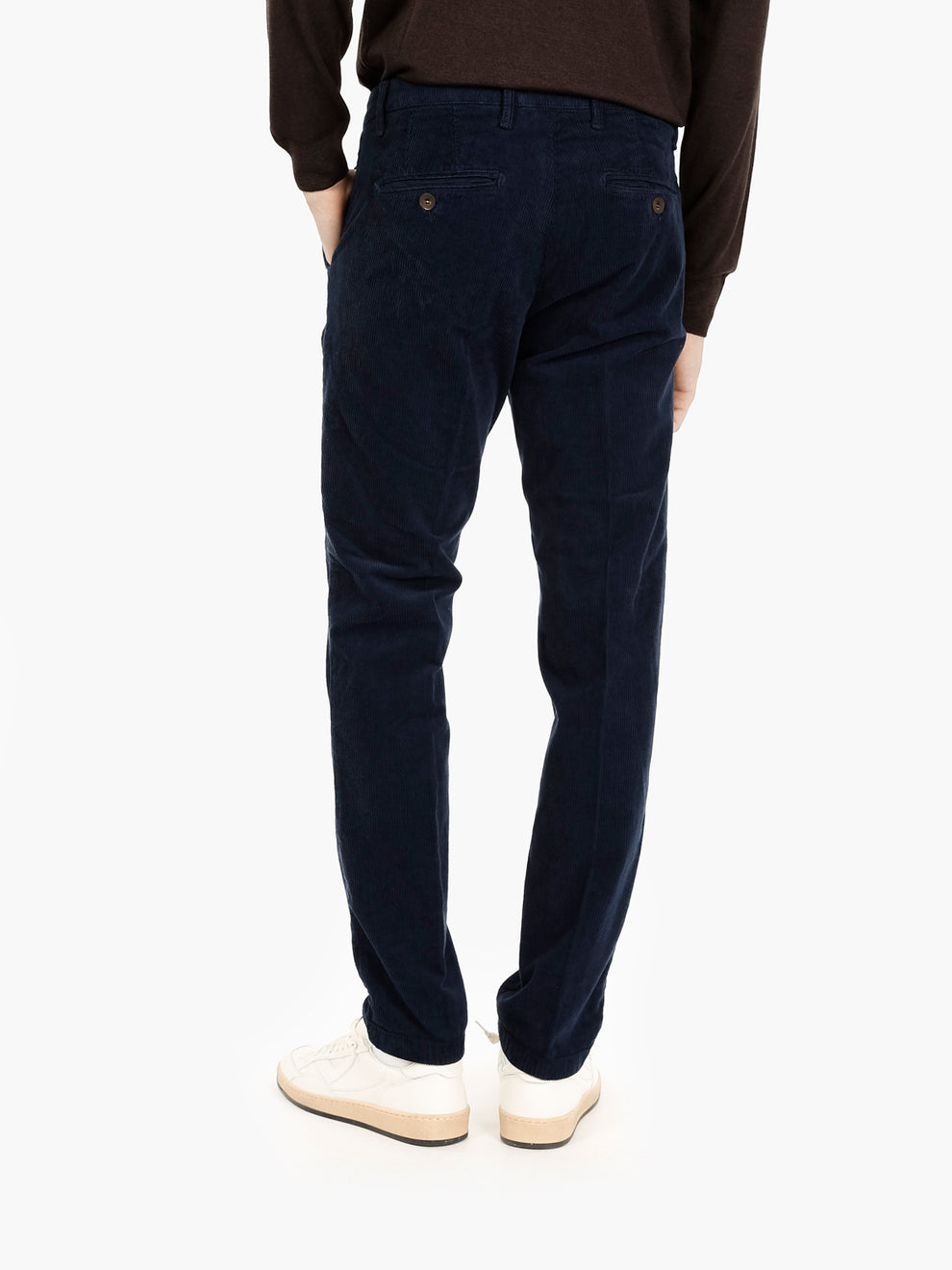 Pantaloni Vienna in velluto blu