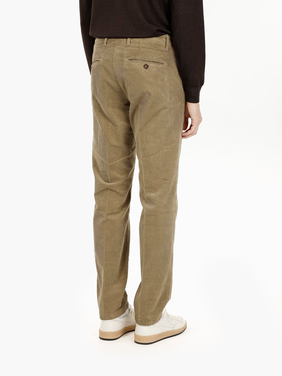 Pantaloni Vienna in velluto fango