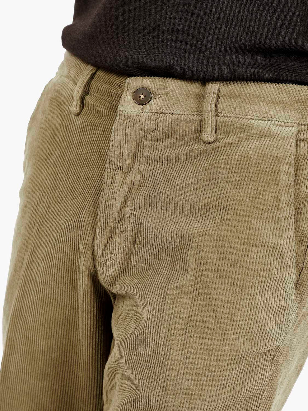 Pantaloni Vienna in velluto fango