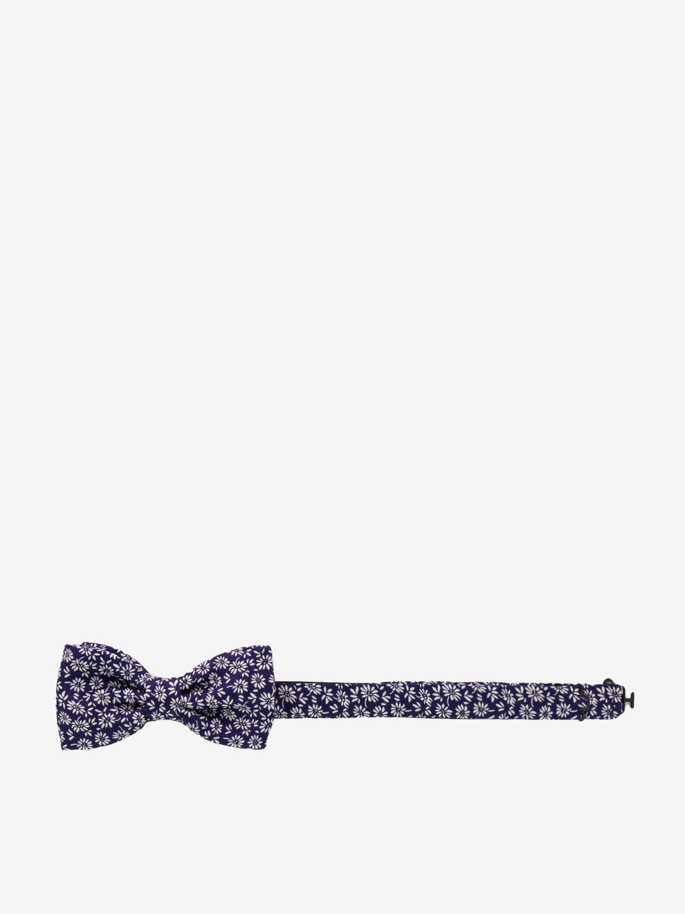 Navy floral bow tie