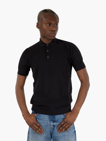 Polo a maniche corte waferino black