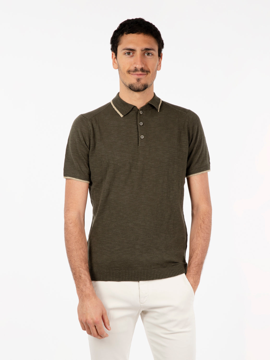 Undergrowth short-sleeved cotton polo