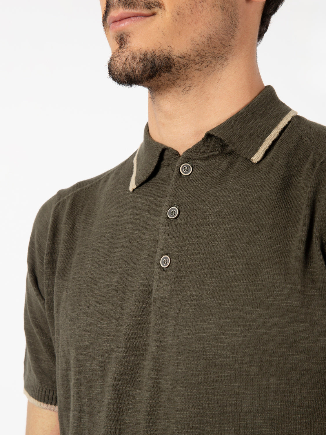 Undergrowth short-sleeved cotton polo