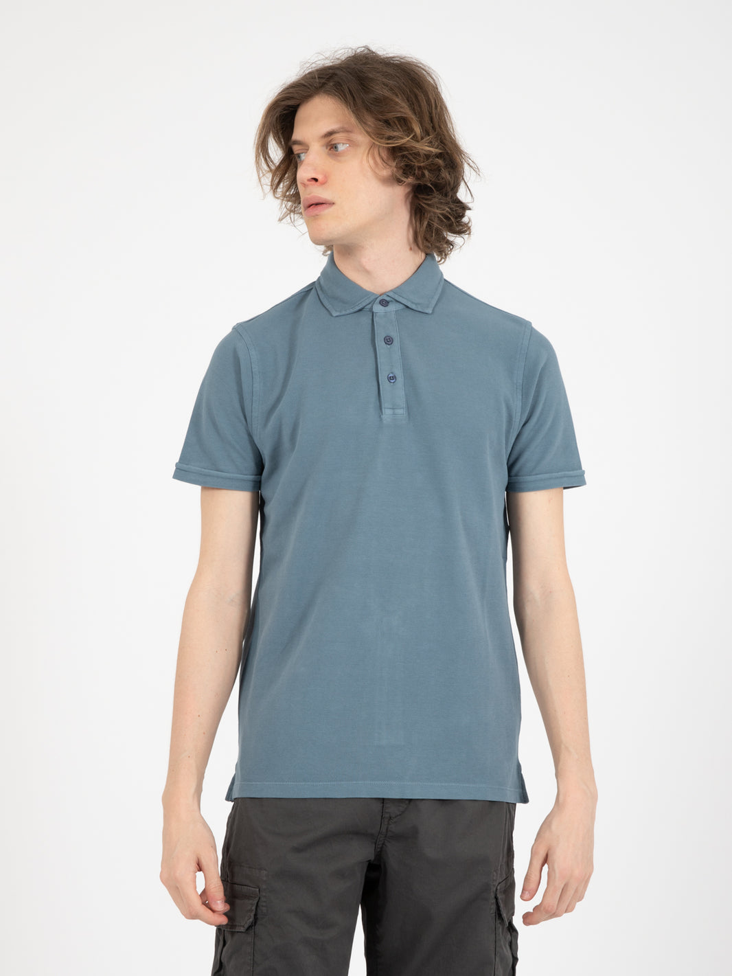Polo in cotone jeans