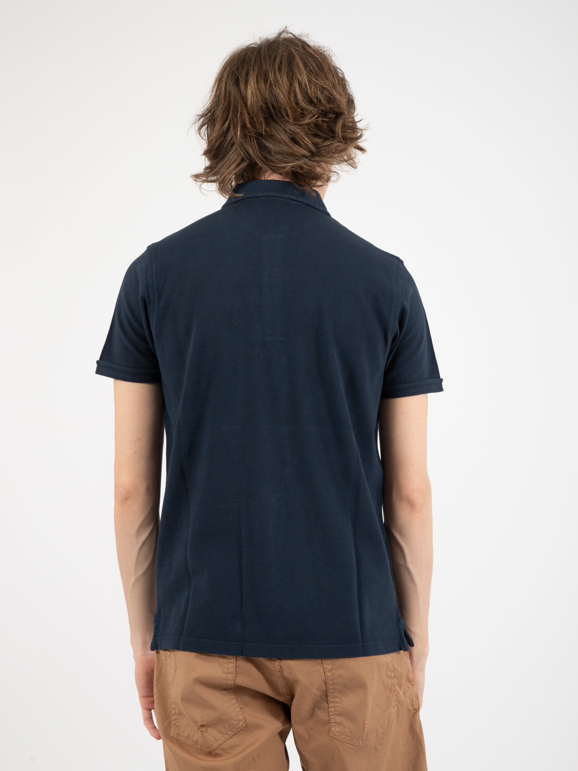 Navy Cotton Polo