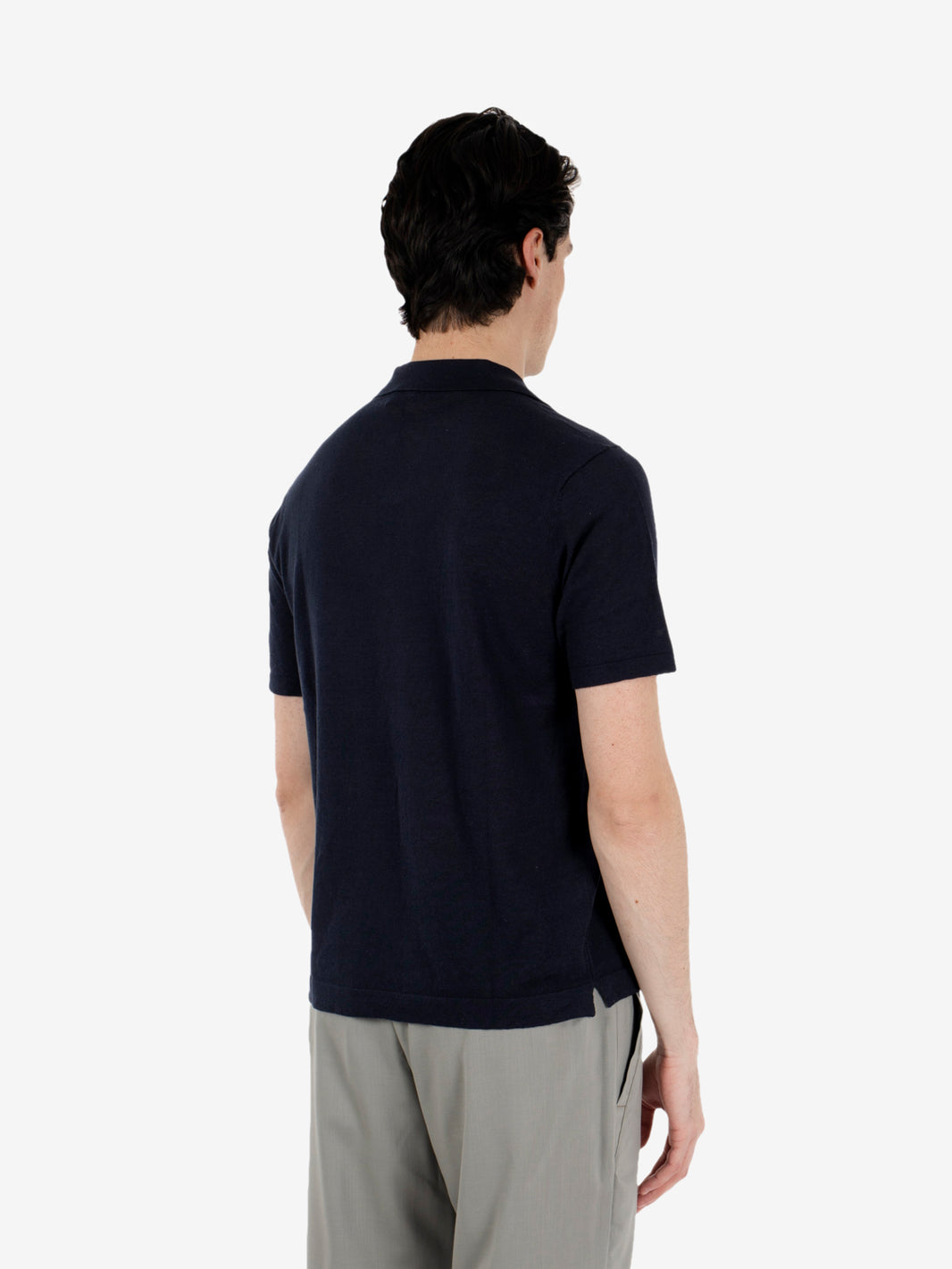 Polo in cotone navy