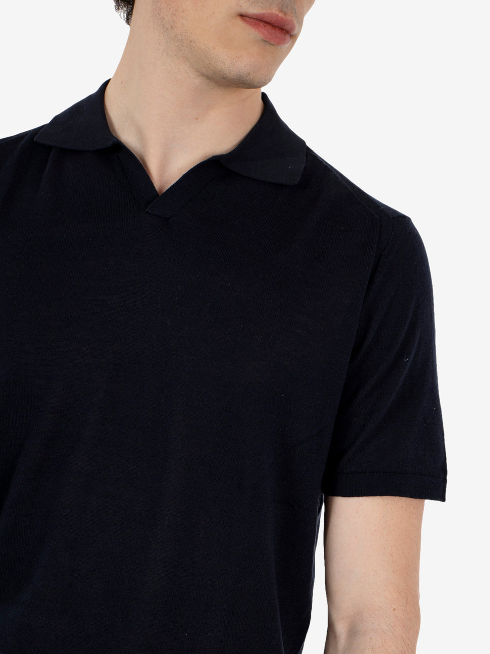 Polo in cotone navy