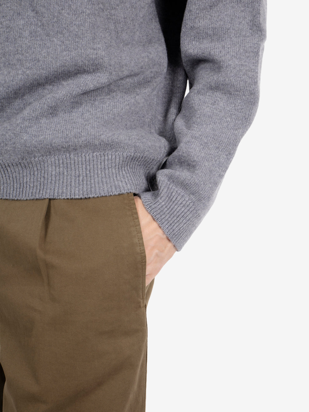 OPEN SHAVED POLO MEDIUM GREY DF0073_0014