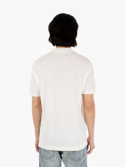 STIMM - Polo in maglia manica corta ecrù