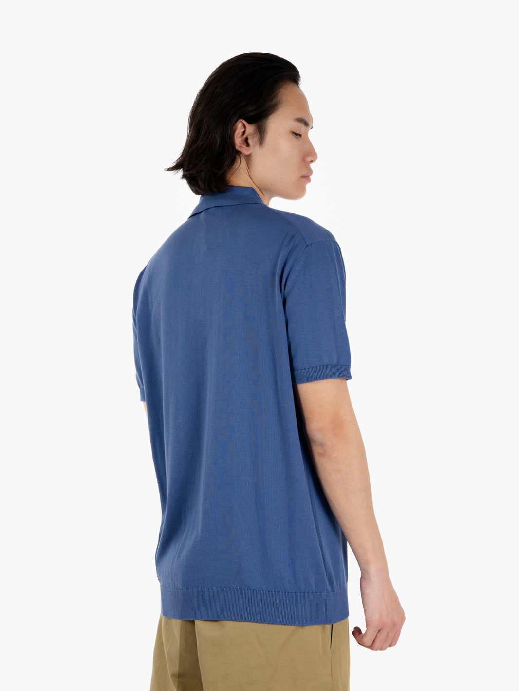 Polo in maglia maniche corte ultrasoft avio