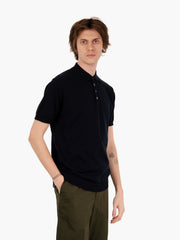 STIMM - Polo in maglia maniche corte ultrasoft notte