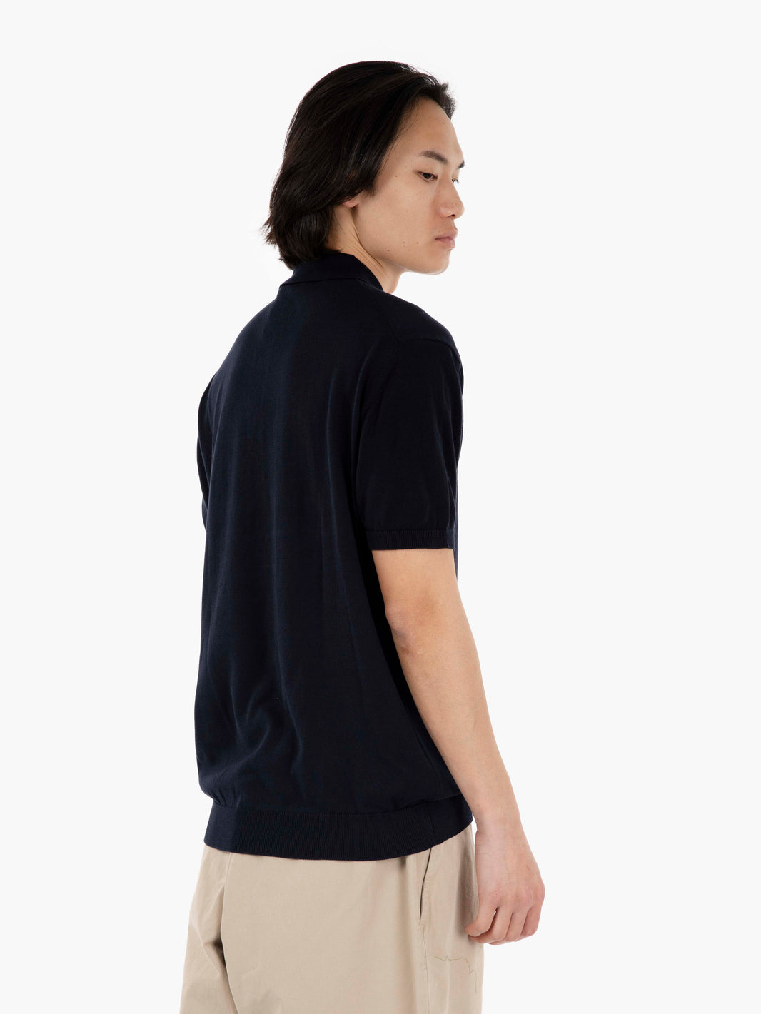 Polo in maglia maniche corte ultrasoft notte