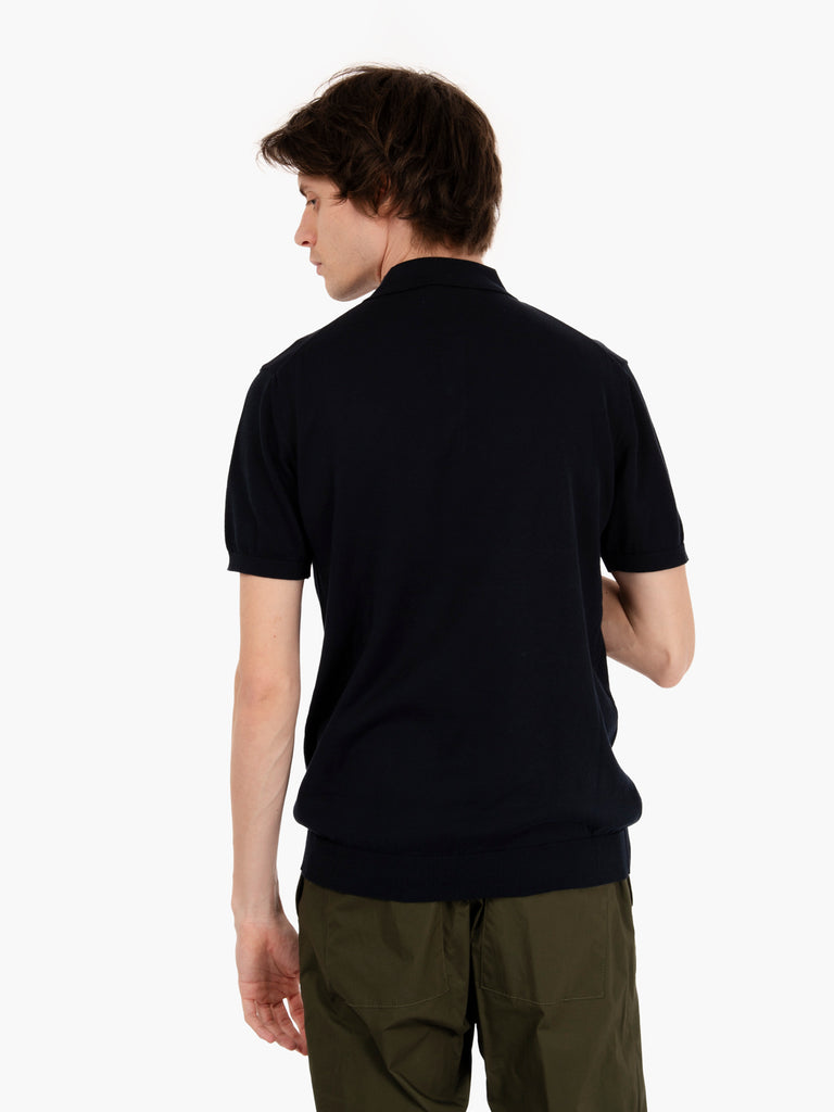 STIMM - Polo in maglia maniche corte ultrasoft notte