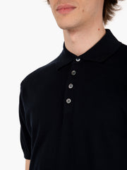 STIMM - Polo in maglia maniche corte ultrasoft notte