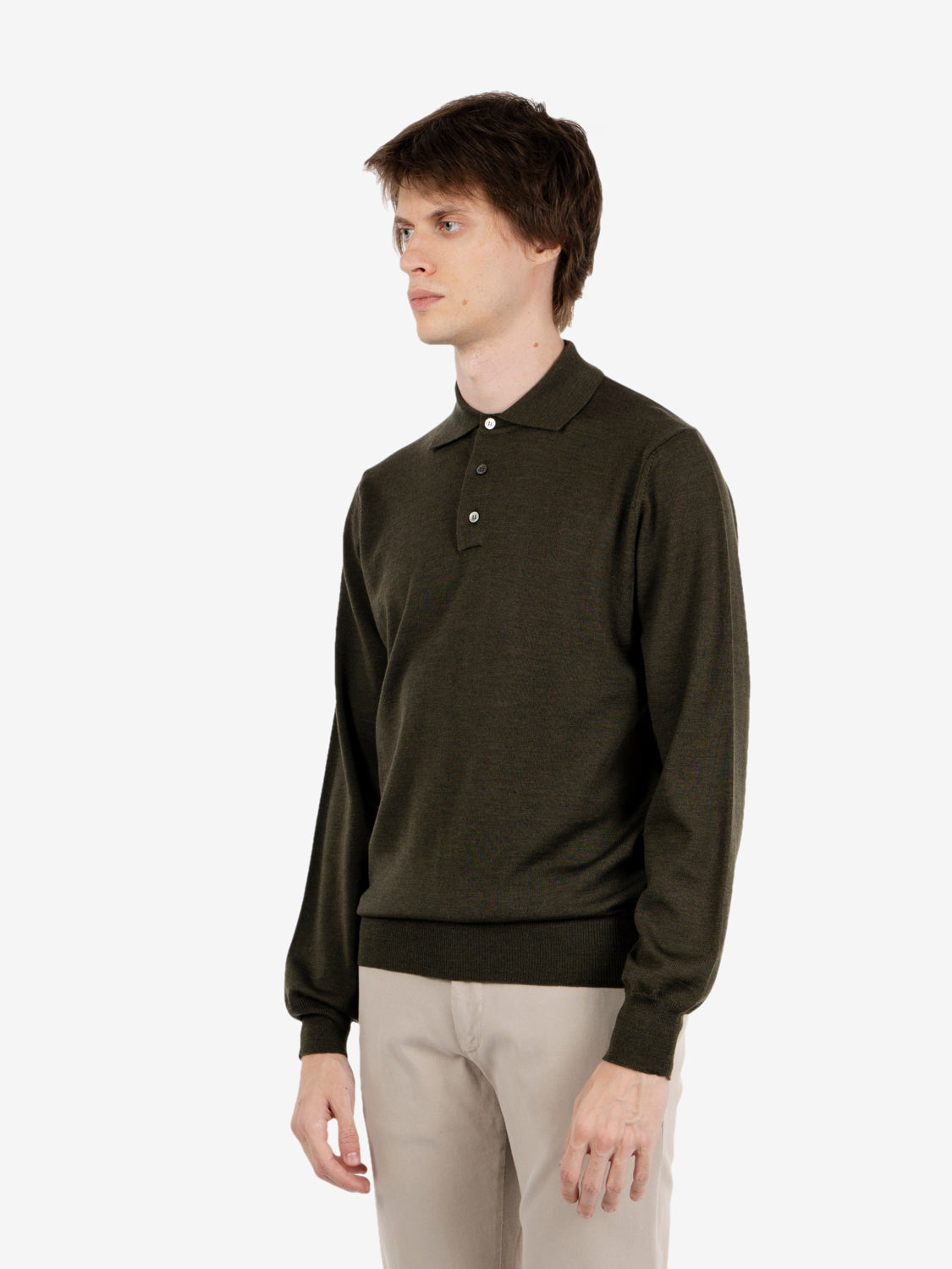 MILITARY 3-BUTTON POLO 19503_2432
