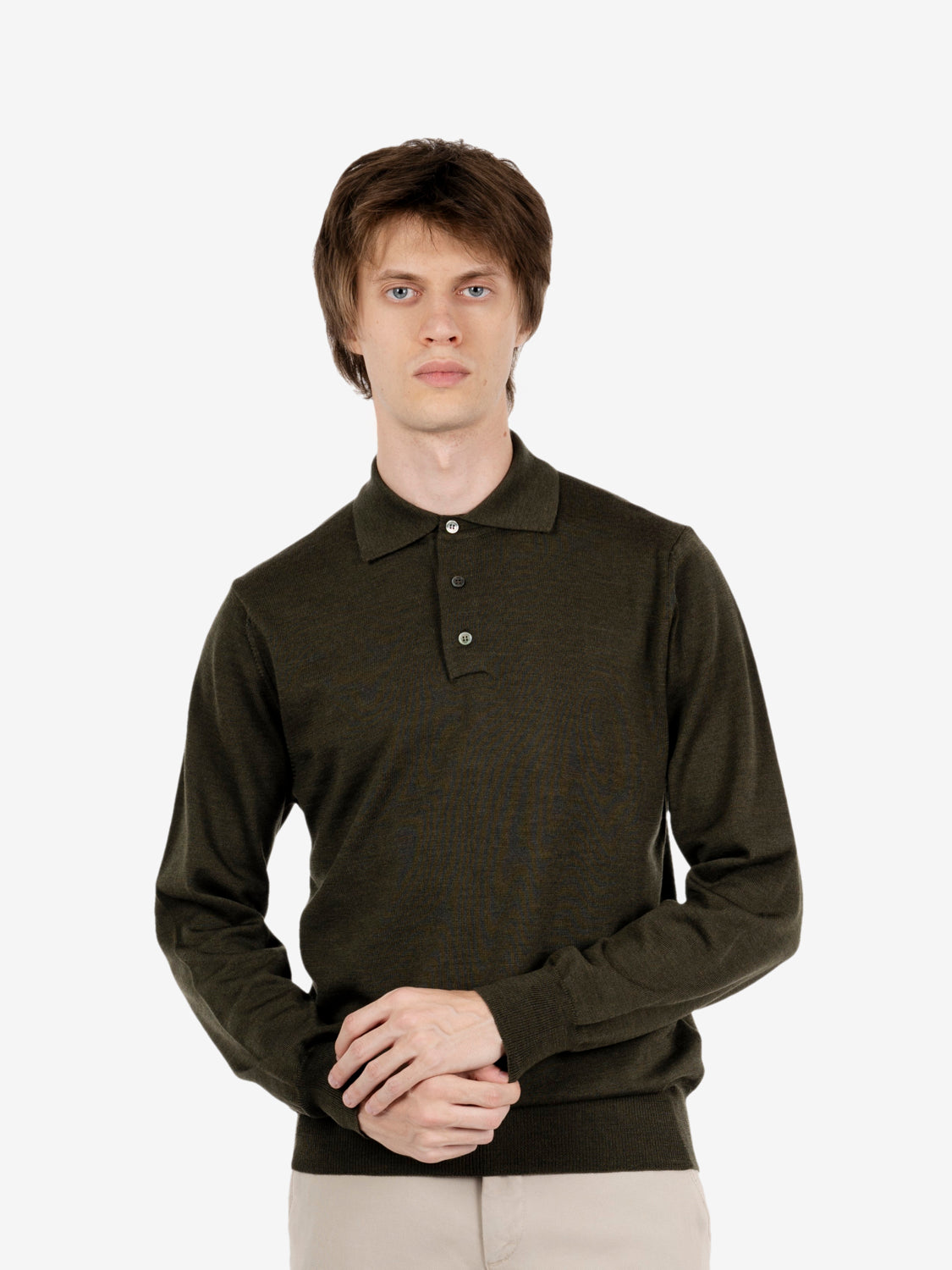 MILITARY 3-BUTTON POLO 19503_2432