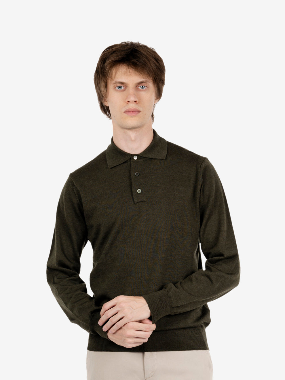 MILITARY 3-BUTTON POLO 19503_2432