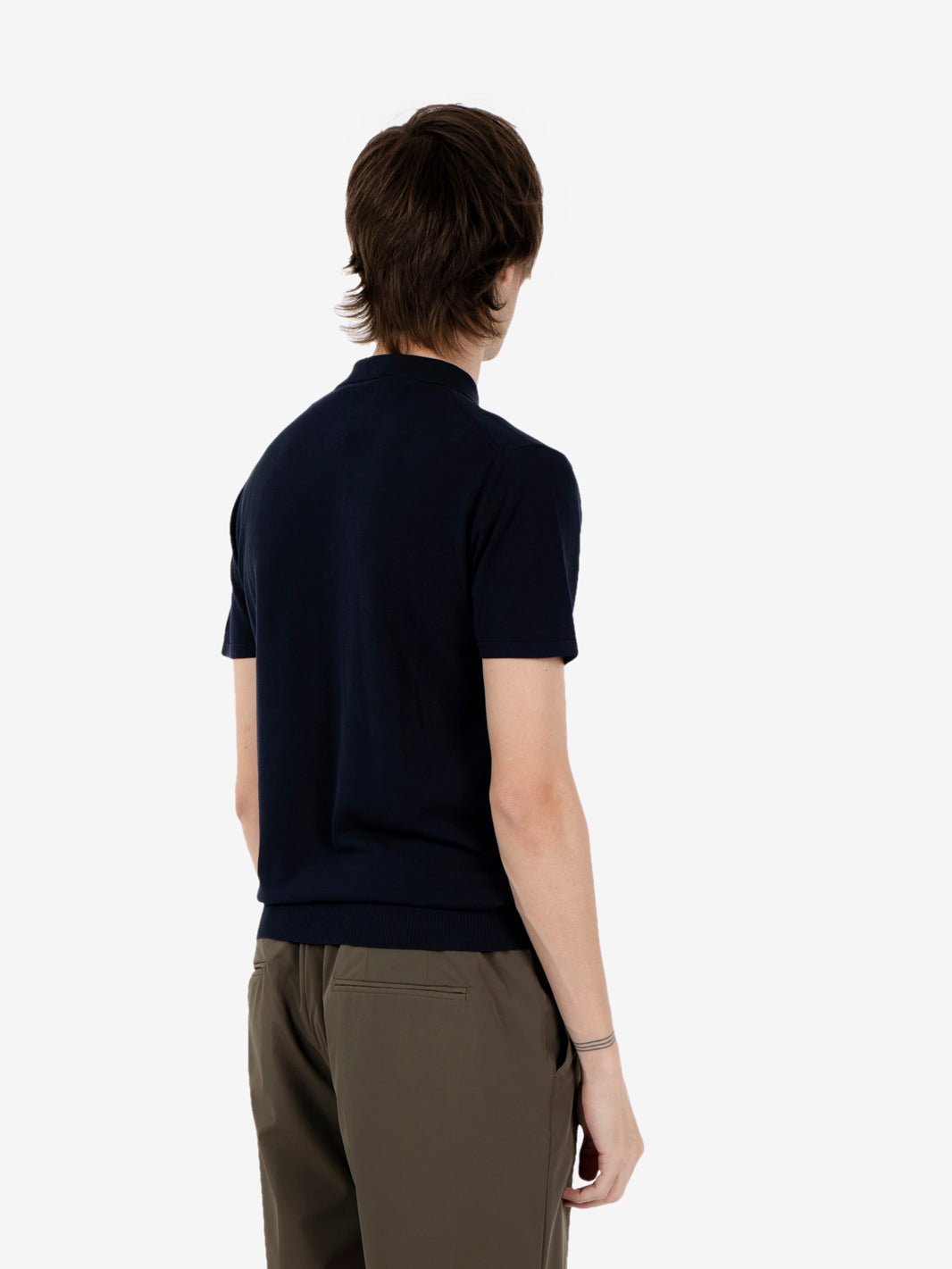 Knitted polo shirt
