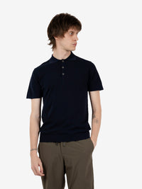 Polo in maglia notte