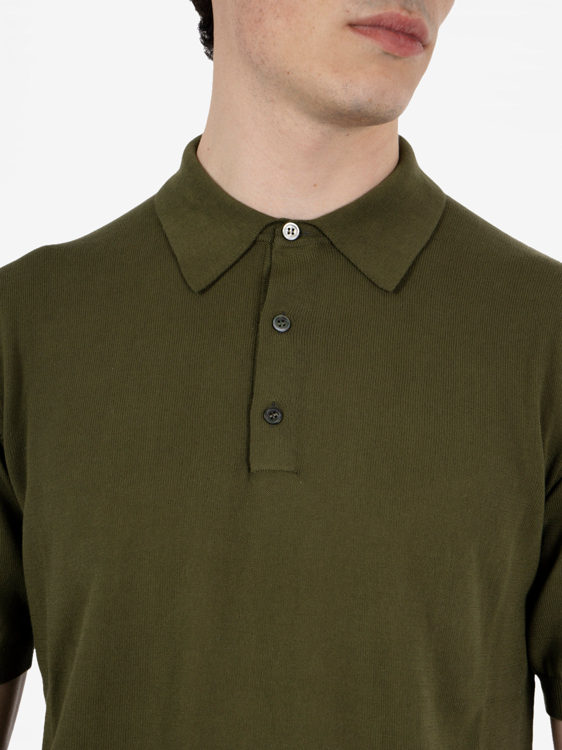 Polo in maglia verde