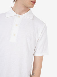 Polo in spugna bianca