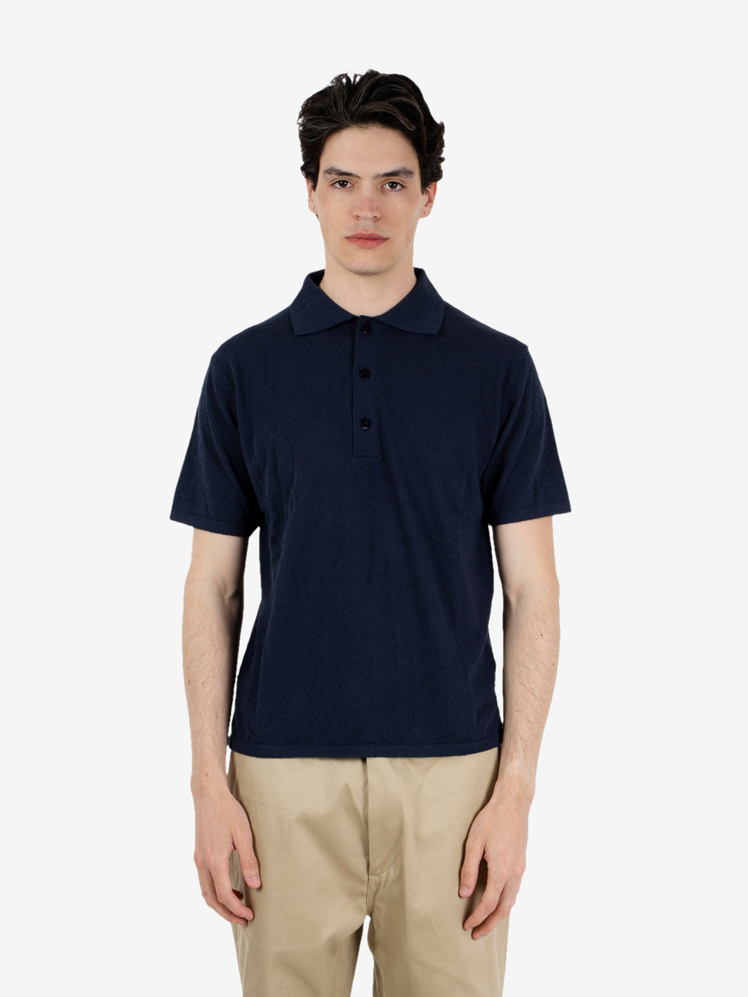 Polo in spugna blu