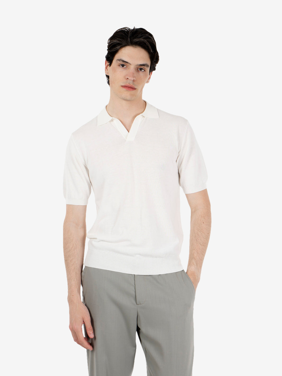 Polo Jonny manica corta bianco