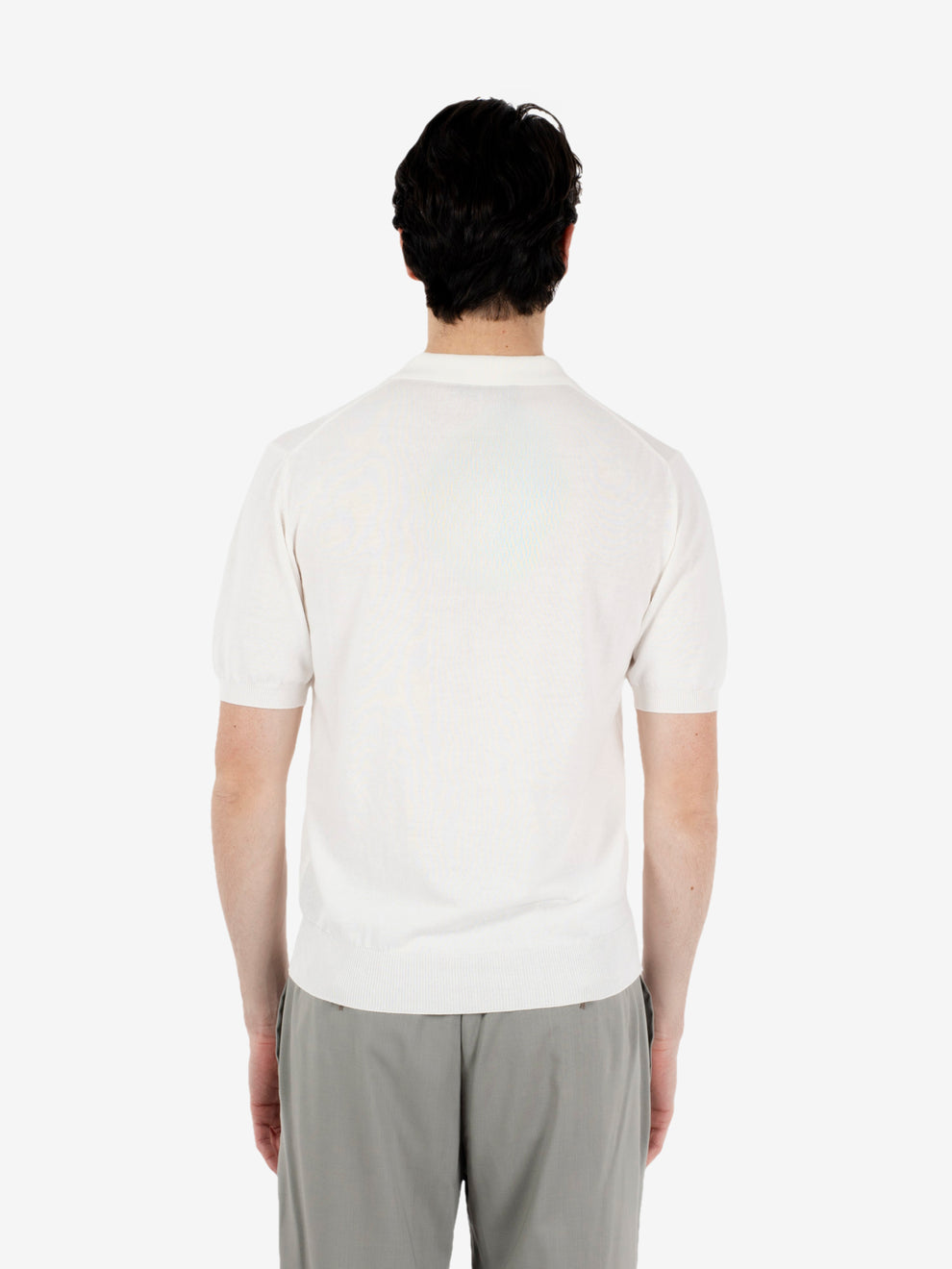 Men's Jonny short sleeve polo shirt, white