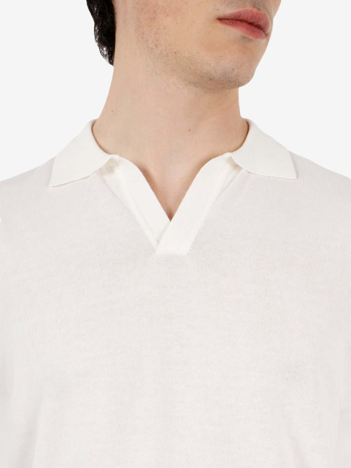 Men's Jonny short sleeve polo shirt, white