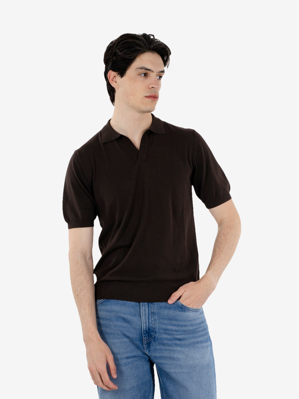 Polo Jonny manica corta moro