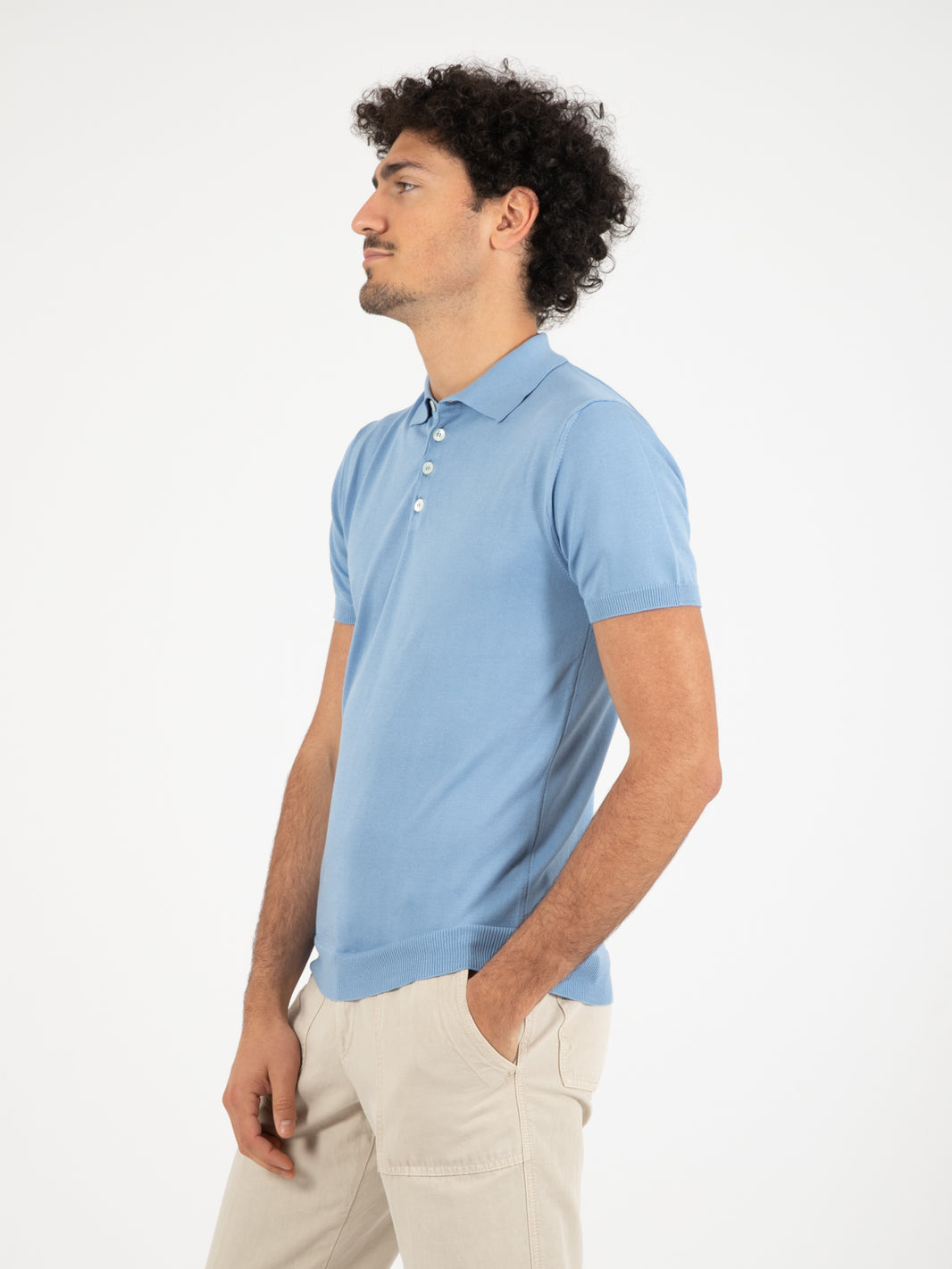 Sky short sleeve polo