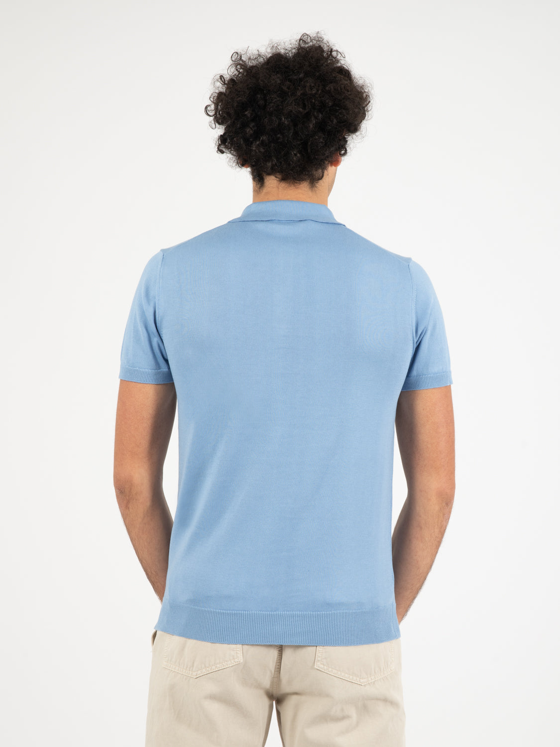 Sky short sleeve polo