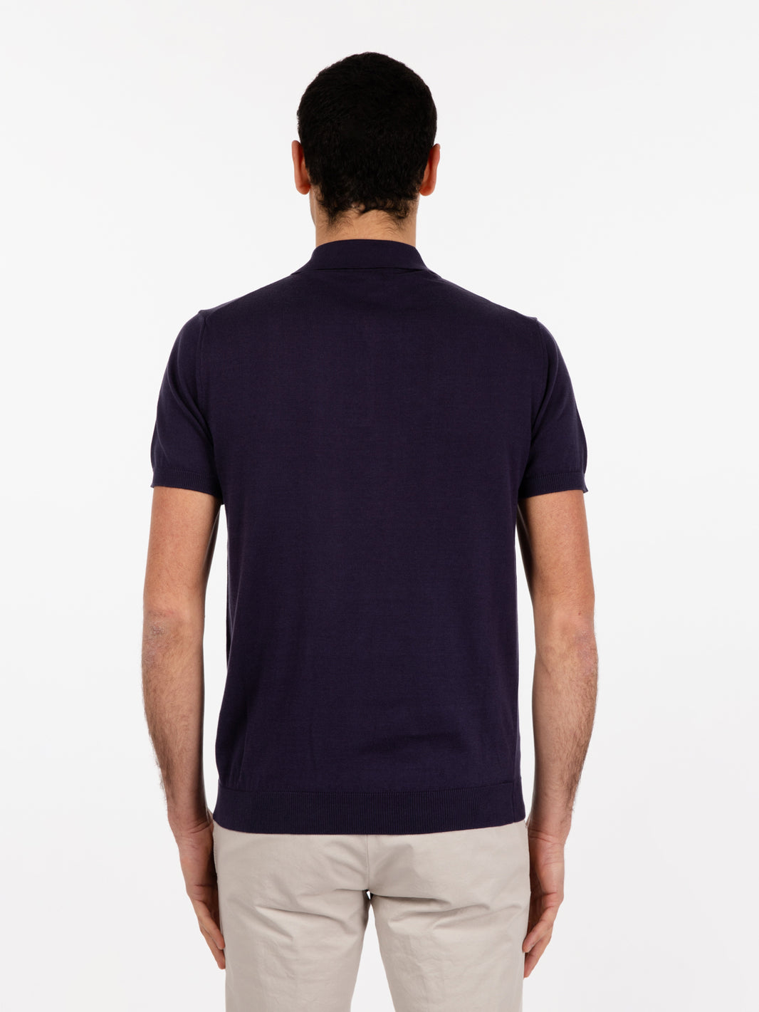 Polo maniche corte blu