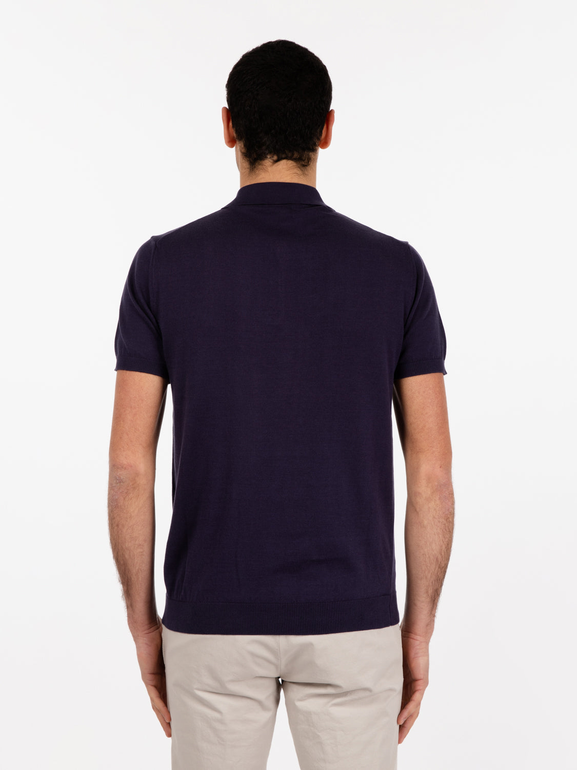 Blue short sleeve polo