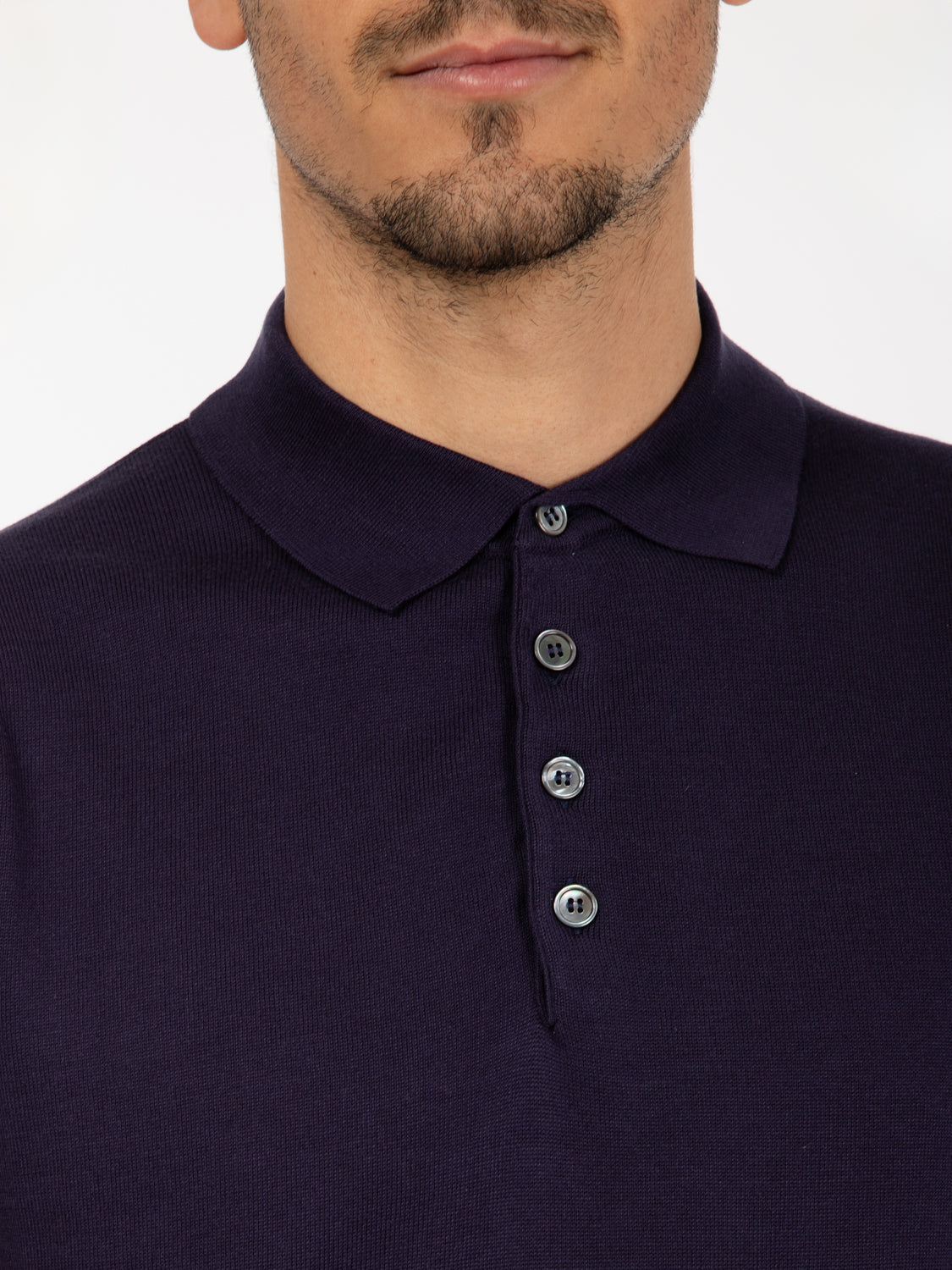 Blue short sleeve polo